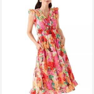 Vince Camuto Colorful Floral Maxi Dress